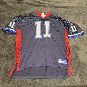 Vintage Reebok Authentic NFL Buffalo Bills Drew Bledsoe 11 Jersey Mens 48 XL